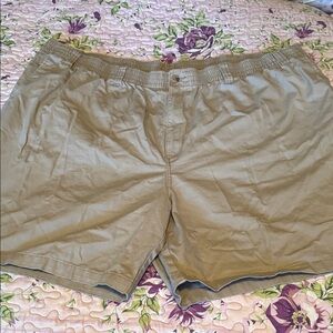Men's Casual Elastic-Waist Shorts — Tan